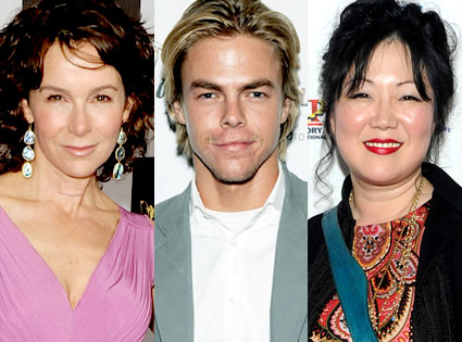 Jennifer Grey, Derek Hough, Margaret Cho Jennifer Grey, Derek Hough, Margaret Cho
